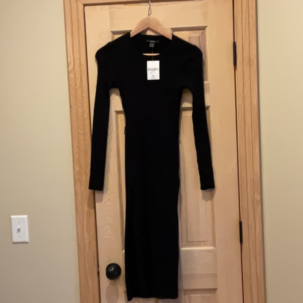 FOREVER 21 - black knit dress